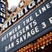 The marquee at Michigan Theater announces the Dan Savage show on Sunday. Daniel Brenner I AnnArbor.com